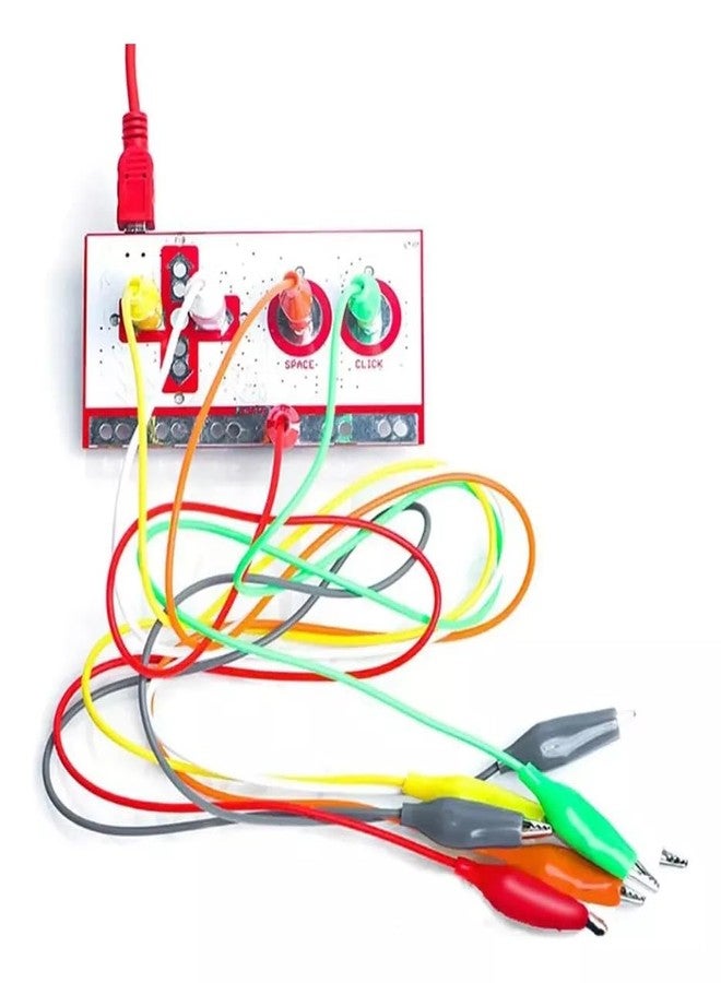 REES52 Makey Makey Tech Kit STEM Toy for Kids with USB Cable Alligator Clips Support Connect Objects to Computer Keys - Image 4